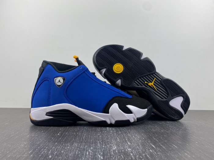 TB Jordan 14 Retro Laney 487471-407