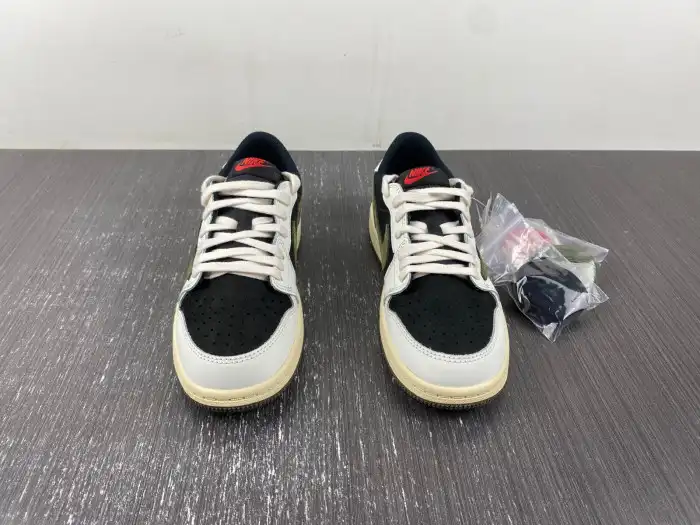 Cheap LY KIDS TRAVIS SCOTT X AIR JORDAN 1 LOW OG PS 'OLIVE' DZ5909-106