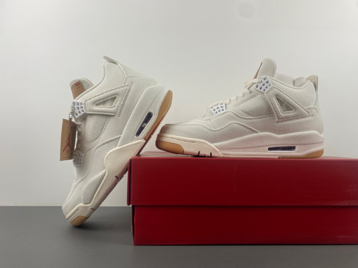 TB Levi's x Air Jordan 4 'White' AO2571-100