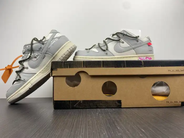 Cheap LY Nike Dunk Low Off-White Lot 22 DM1602-124