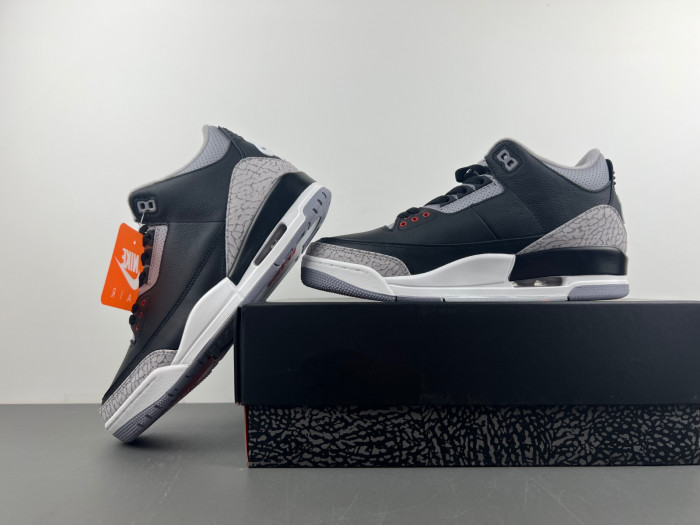 KICKWHO Air Jordan 3 Black Cement DN3707-010