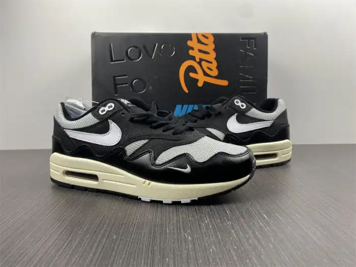 Cheap LY Nike Air Max 1 Patta Waves Black (without Bracelet) DQ0299-001