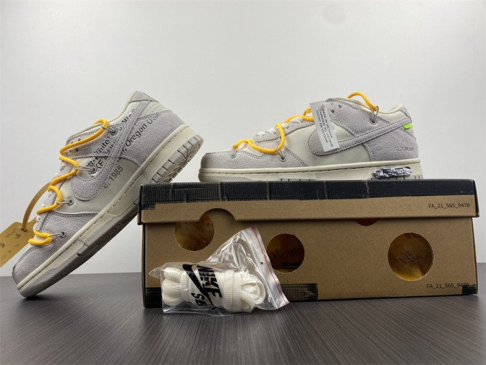 KICKWHO Nike Dunk Low Off-White Lot 39 DJ0950-109