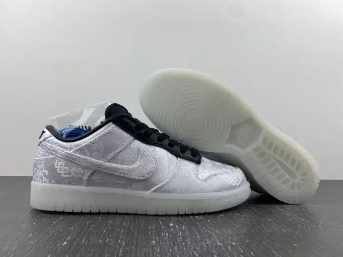 Cheap LY Nike Dunk Low CLOT Fragment White FN0315-110