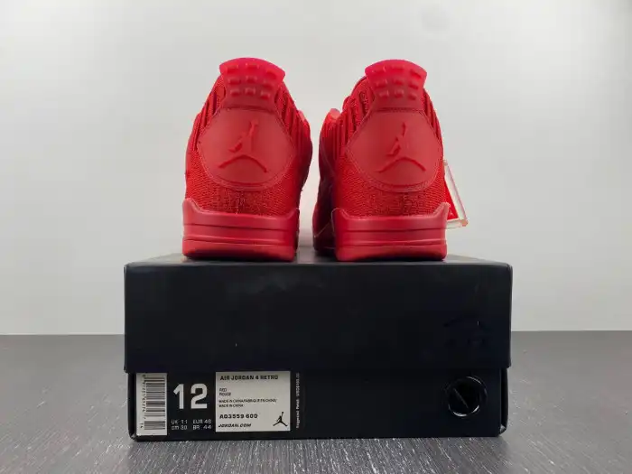 Bmlin Shoes Jordan 4 Retro Flyknit Red AQ3559-600