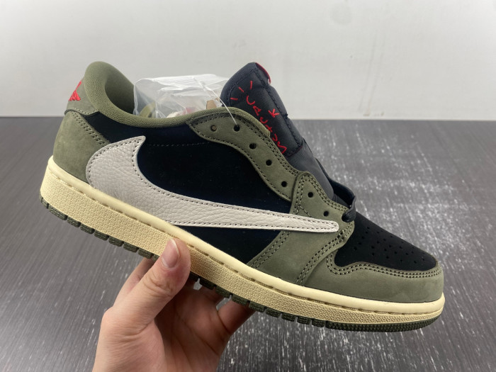 TB TRAVIS SCOTT X AIR JORDAN 1 LOW OG SP 'BLACK OLIVE' DM7866-002