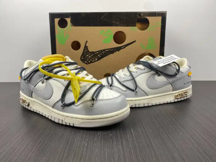 Rep LY Nike Dunk Low Off-White Lot 41 DM1602-105