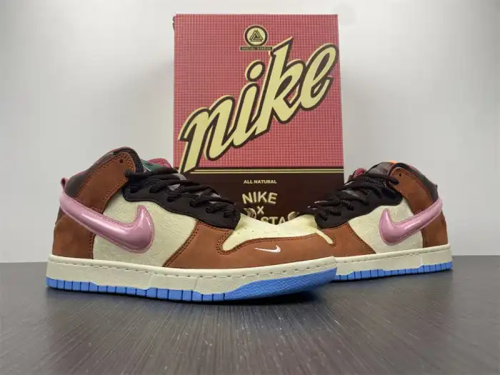 Bmlin Nike Dunk Mid Social Status Free Lunch Chocolate Milk DJ1173-700