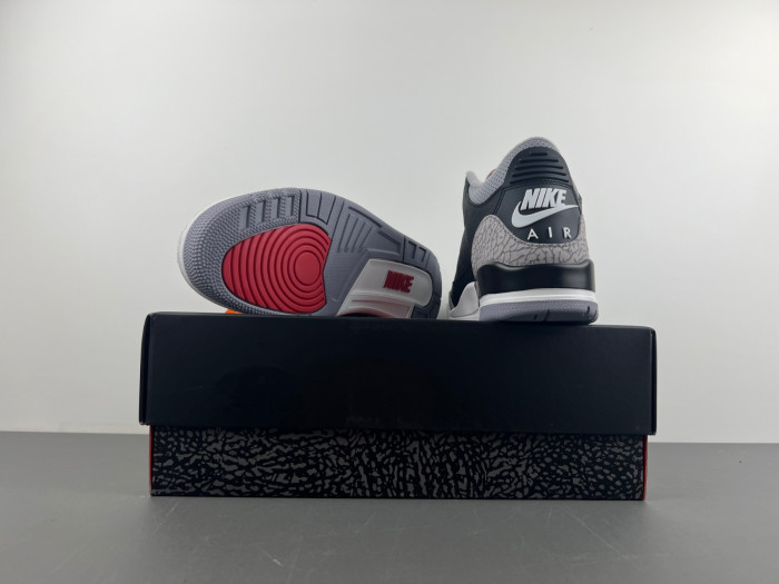 KICKWHO Air Jordan 3 Black Cement DN3707-010