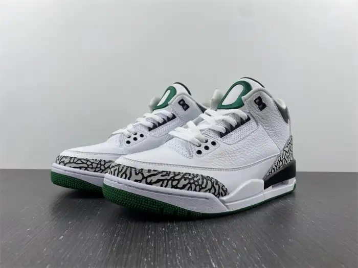 TB Jordan 3 Retro Oregon Ducks Pit Crew White 594282233