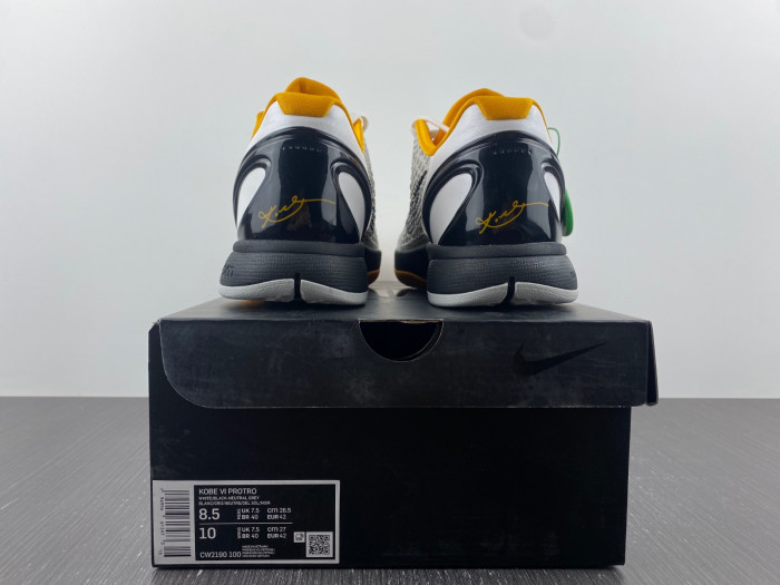 TB Kobe 6 Protro Playoff Pack White Del Sol CW2190-100