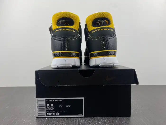 Bmlin Shoes Nike Kobe 1 Protro Black Maize AQ2728-003