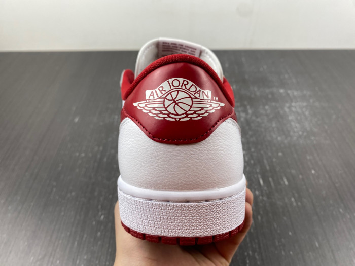 TB Jordan 1 Retro Low White Varsity Red 705329-101