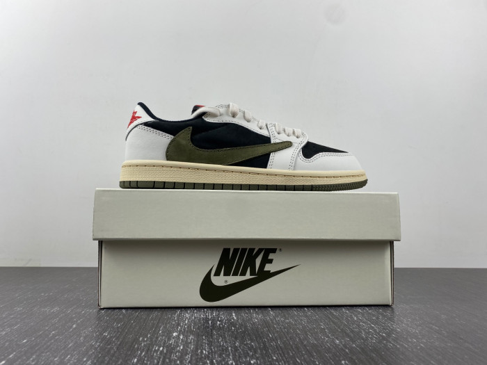 TB KIDS TRAVIS SCOTT X AIR JORDAN 1 LOW OG PS 'OLIVE' DZ5909-106