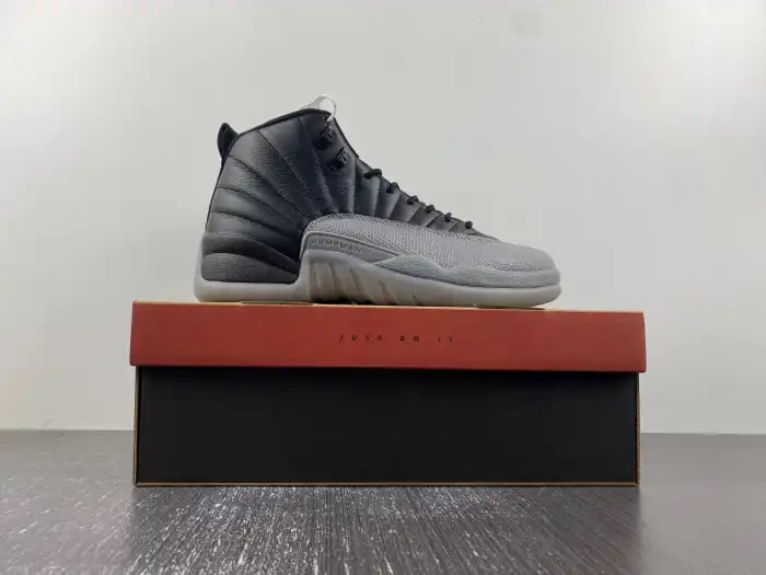 Cheap Air Jordan 12 Black Wolf Grey CT8013-019