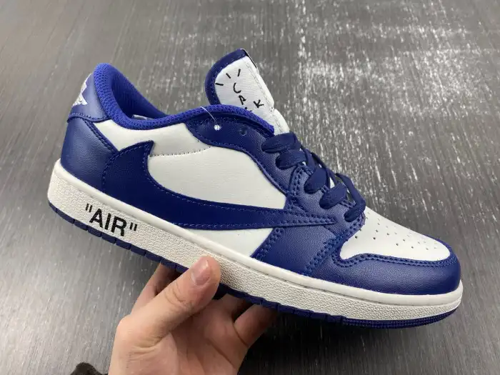 Cheap OFF-WHITE X TRAVIS SCOTT X AIR JORDAN 1 CUSTOM DM7890-101