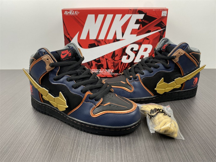 KICKWHO Gundam x Nike SB Dunk High Banshee DH7717-400