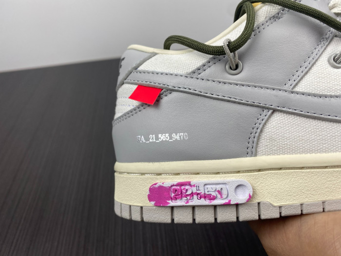 TB Nike Dunk Low Off-White Lot 22 DM1602-124