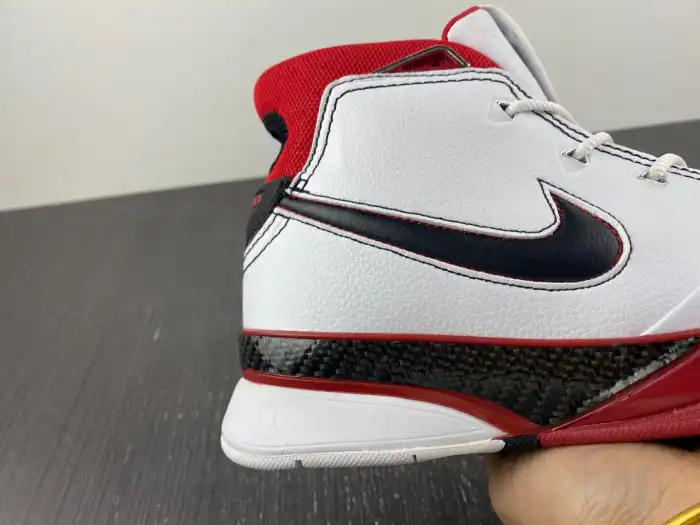 Cheap LY Nike Kobe 1 Protro White Black Red (All Star) AQ2728-102