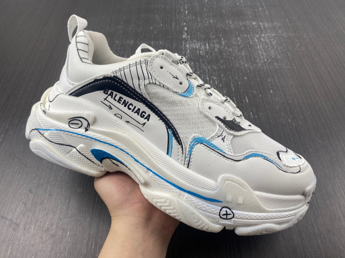 TB BLCG TRIPLE S SNEAKER 536737 W35R8 9014