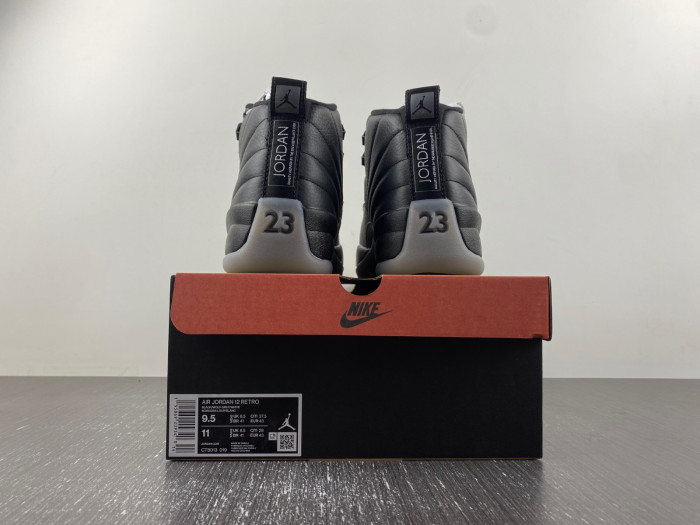 TB Air Jordan 12 Black Wolf Grey CT8013-019