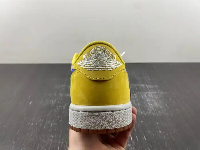 Kick Theory Travis Scott x Air Jordan 1 Low OG Canary DZ4137-700