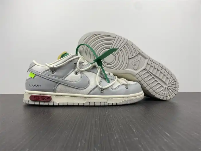 Rep LY Nike Dunk Low Off-White Lot 25 DM1602-121