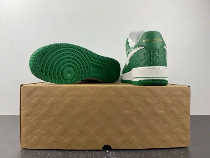 Cheap LY LV x AIR FORCE 1 GREEN MS0232