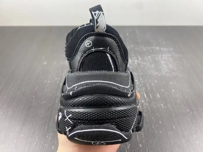 Rep LY BLCG TRIPLE S SNEAKER 536737 W2FW6 0102