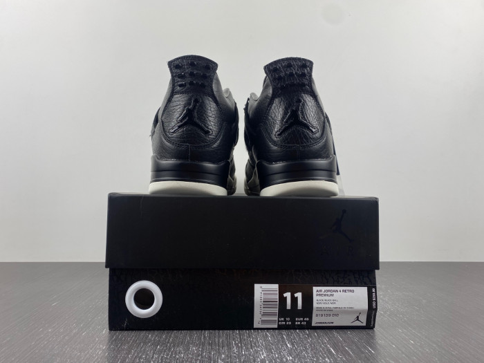 KICKWHO Jordan 4 Retro Pony Hair Black 819139-010