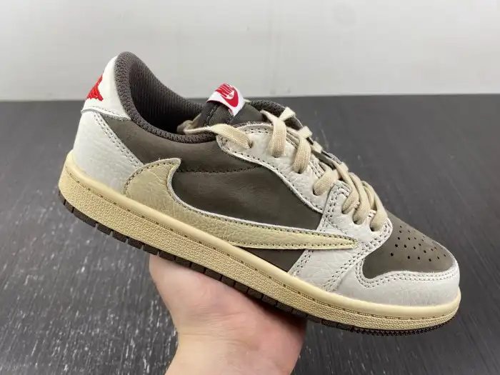 Bmlin Shoes KIDS Travis Scott x Air Jordan 1 OG Low PS 'Reverse Mocha' DO5442-162