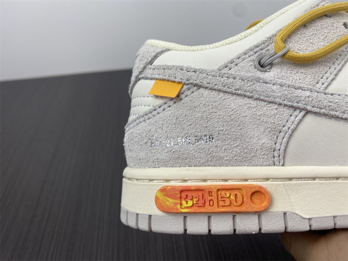 TB Nike Dunk Low Off-White Lot 34 DJ0950-102