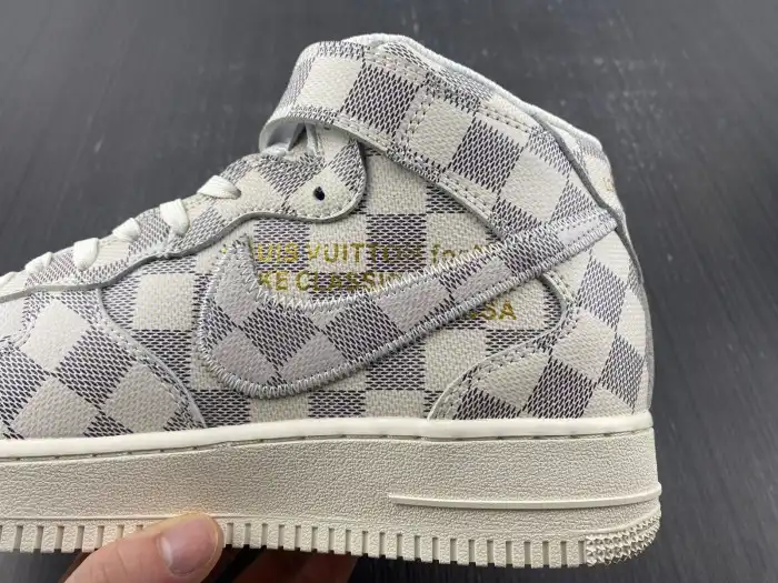 Bmlin Louis Vuitton Nike Air Force 1 Mid By Virgil Abloh Graffiti