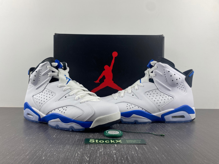 TB Air Jordan 6 Retro Sport Blue (2014) 384664-107