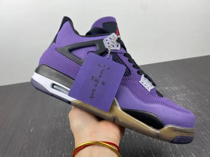 Cheap Jordan 4 Retro Travis Scott Purple (Friends and Family) 766296 LN4