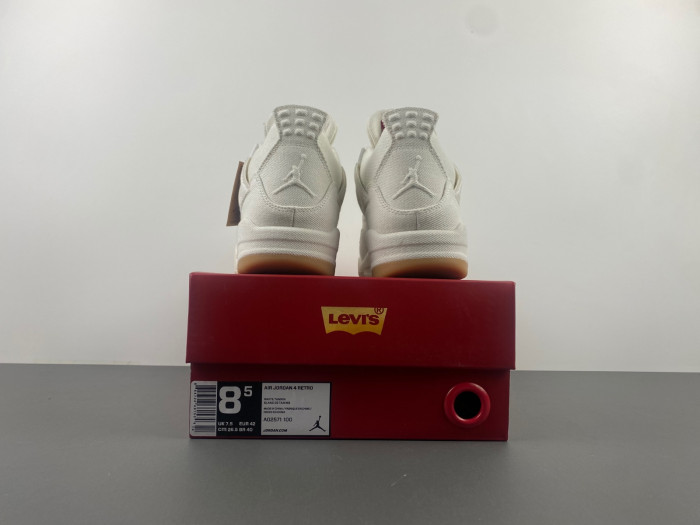 TB Levi's x Air Jordan 4 'White' AO2571-100