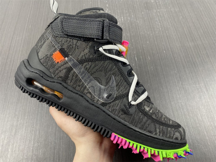 TB Off-White x Nike Air Force 1 Mid Black DO6290-001