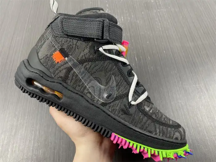 Rep LY Off-White x Nike Air Force 1 Mid Black DO6290-001