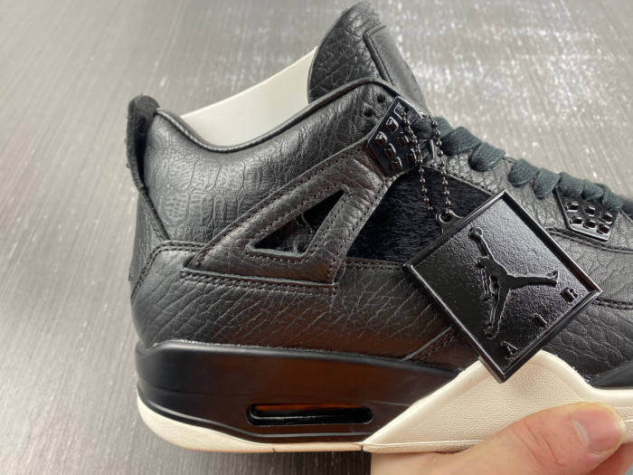 KICKWHO Jordan 4 Retro Pony Hair Black 819139-010