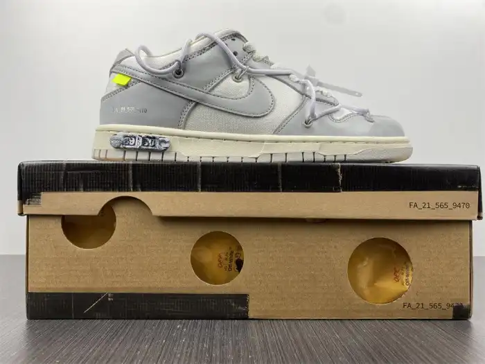 Rep LY Nike Dunk Low Off-White Lot 49 DM1602-123