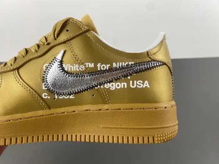 Cheap LY Nike Air Force 1 Low Off-White Gold AO4297-800