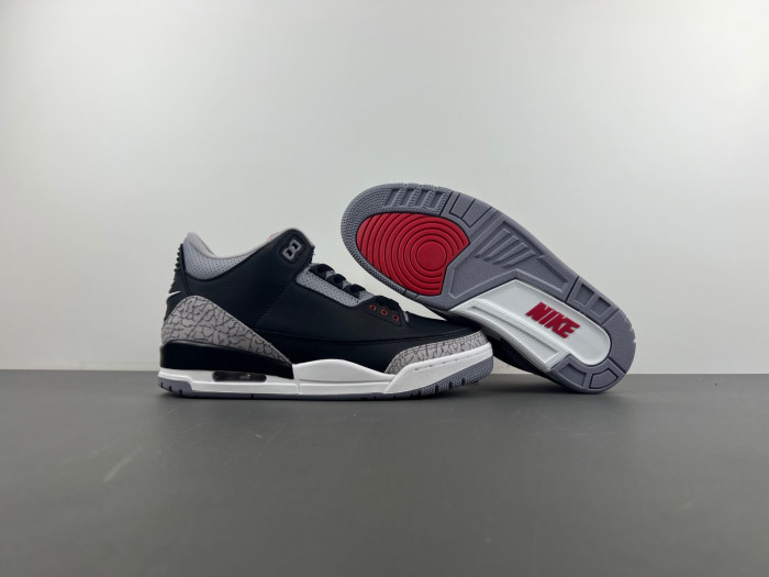 KICKWHO Air Jordan 3 Black Cement DN3707-010