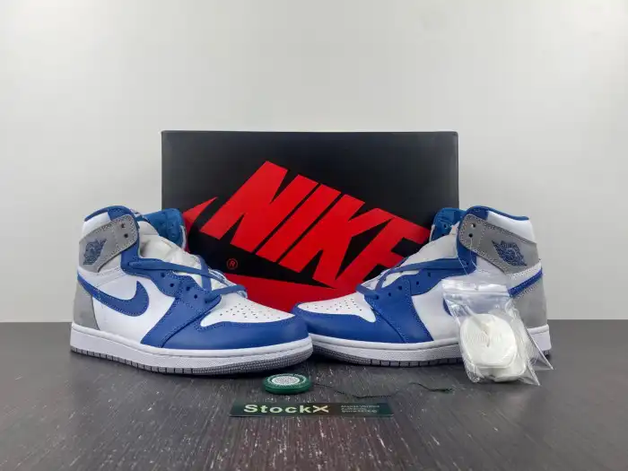 Replica HYPE Air Jordan 1 High OG True Blue DZ5485-410