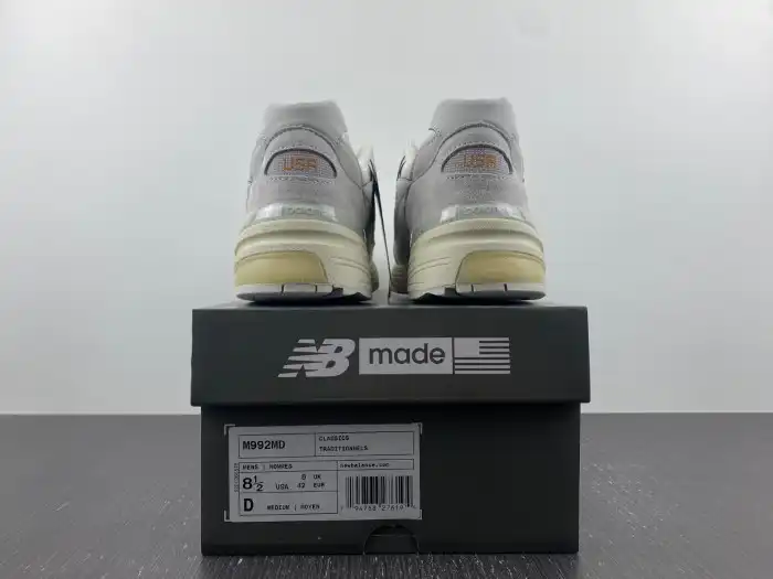 Cheap LY New Balance 992 White Silver (2021) M992MD