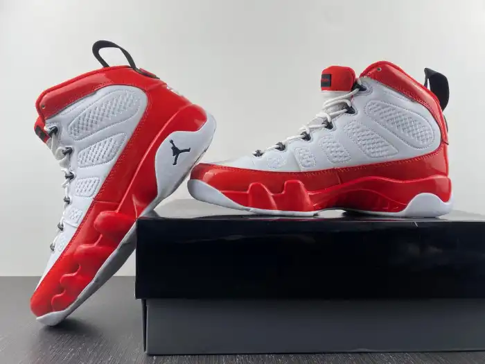 Reps LY Air Jordan 9 Retro White Gym Red 302370-160