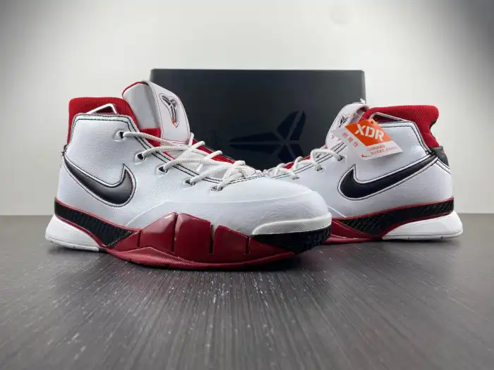 Cheap LY Nike Kobe 1 Protro White Black Red (All Star) AQ2728-102