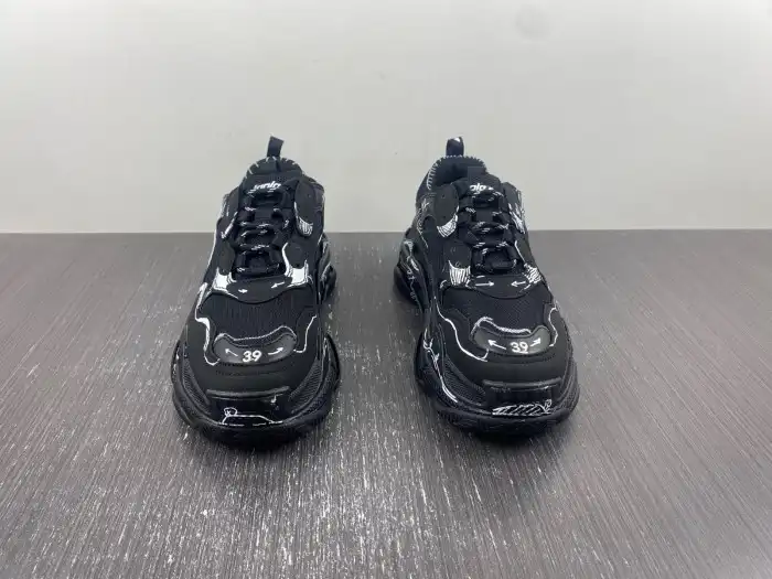 Rep LY BLCG TRIPLE S SNEAKER 536737 W2FW6 0102