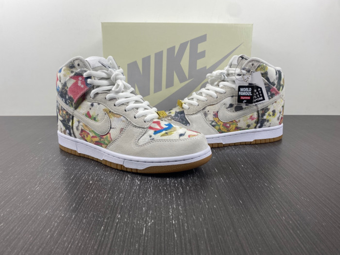 TB Nike SB Dunk High Supreme Rammellzee FD8779-100