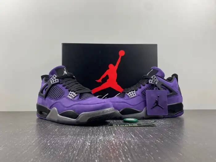 Affordable Travis Scott x Air Jordan 4 Purple Suede