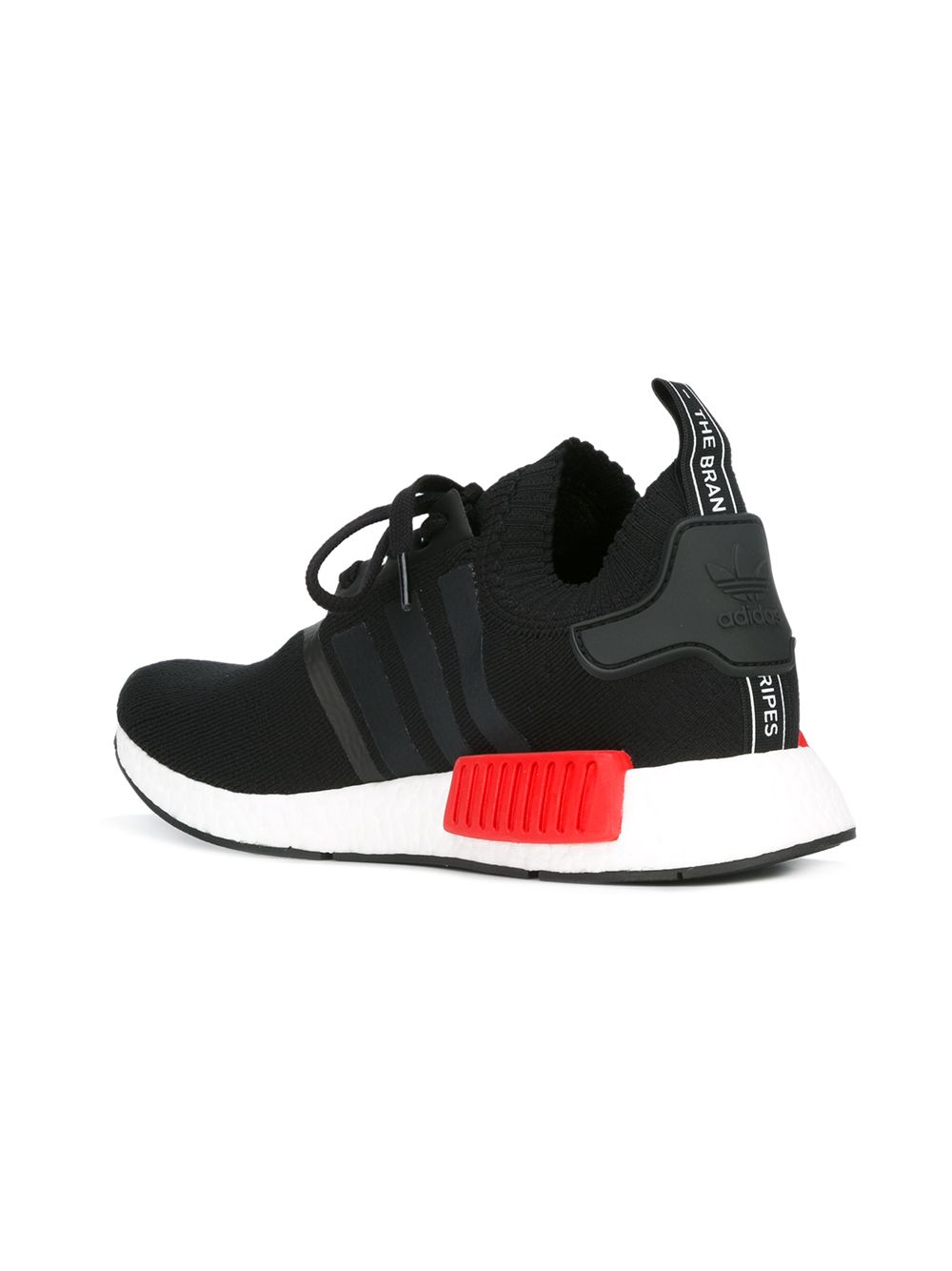 KICKWHO adidas NMD R1 Primeknit OG "Black Red Blue" sneakers 